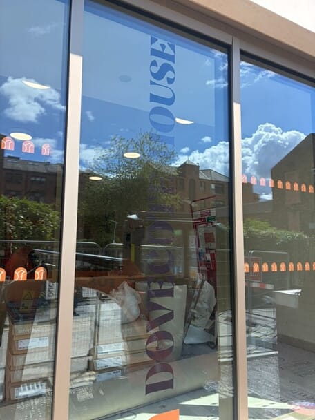 An image of the window signage.